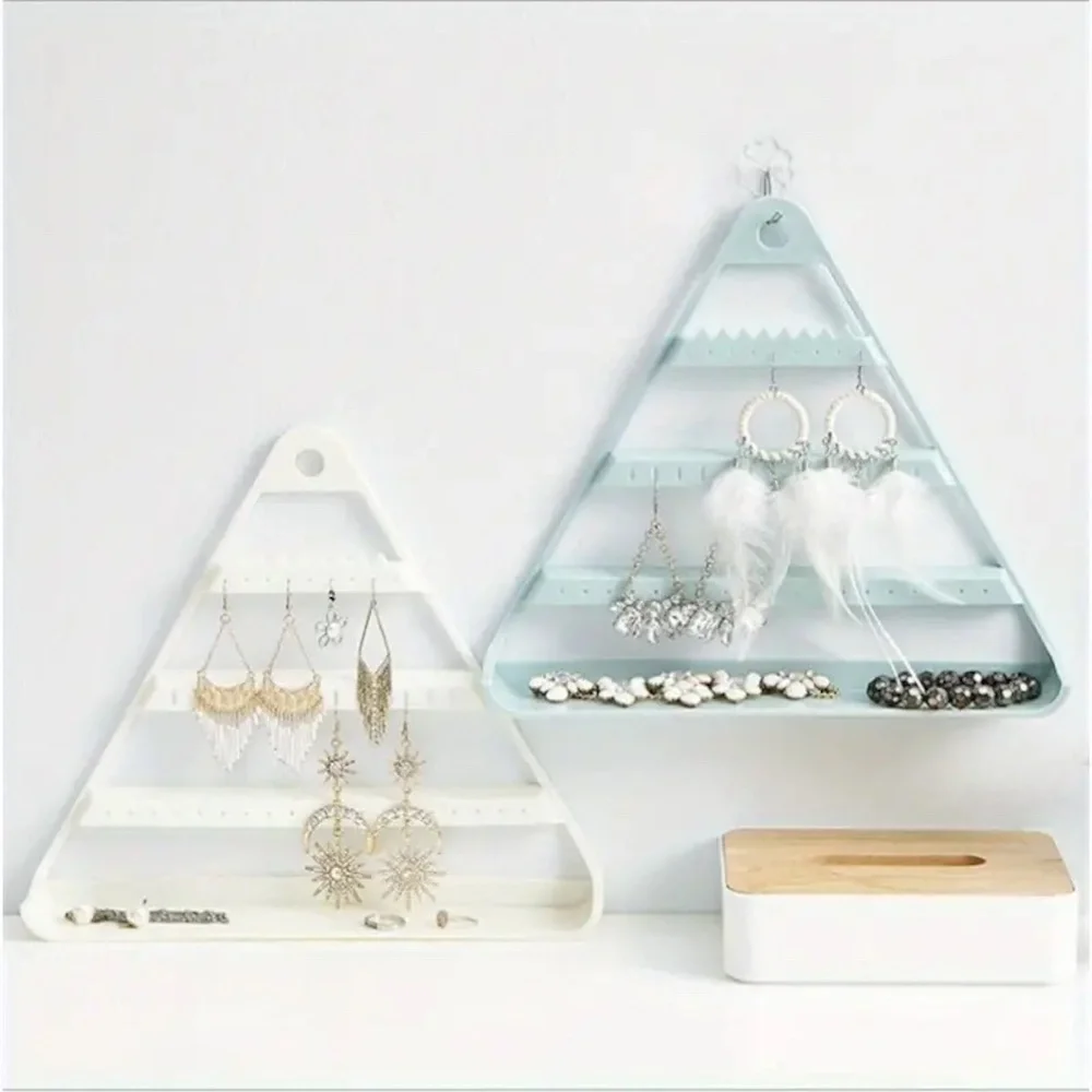 PISTACHIO TRIANGLE JEWELRY WALL ORGANIZER